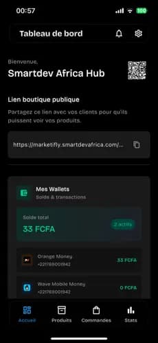 Marketifly - Espace vendeurs