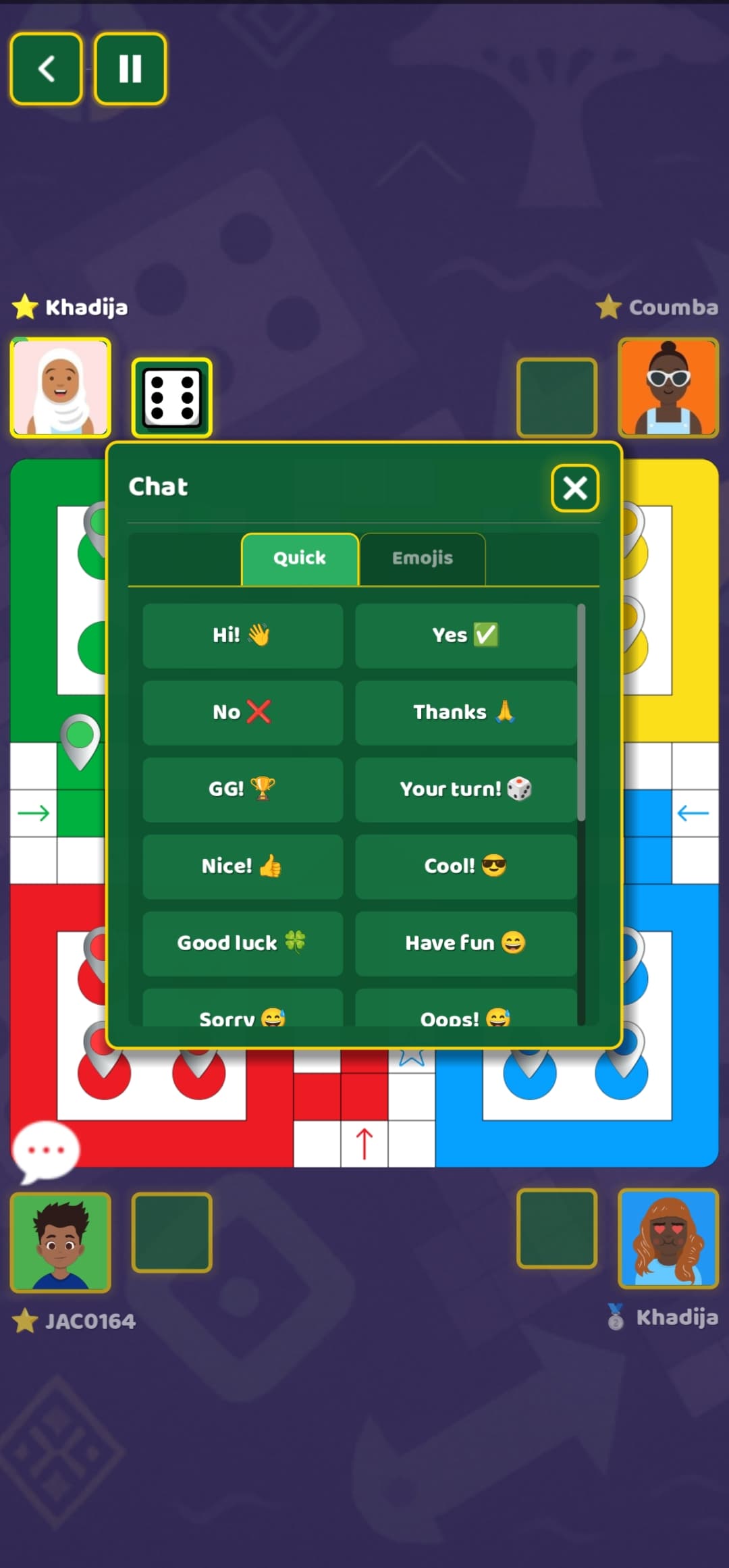 Interface de chat